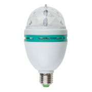 Светильник-Проектор светодиодный ULI-Q301 Серия DISCO, многоцветный ТМ VOLPE Работа от сети 220В Для установки в электропатрон E27 Цвет корпуса - белый