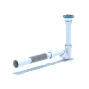 Сифон для биде АНИ 1 1/4'x32 с гибкой трубой 32х40/50