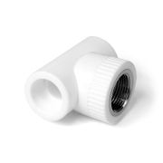 Тройник комбинированный 32x1' ВР полипропиленовый PPR белый