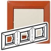 VALENA Рамка 3 поста терракотовая