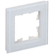 BRITE Рамка 1 пост РУ-1-2-БрБ стекло белый