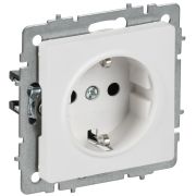 BRITE Розетка 1-местная с заземлением без защитных шторок 16А РС11-1-0-БрАБ арктический белый IEK