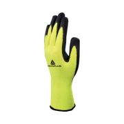 Перчатки полиэстеровые с латексным покрытием VV733 цвет Лимонный/черный размер 10