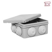 Коробка распределительная КМР-030-031 с крышкой (85х85х40) для прямого монтажа 8 мембр. вводов серая IP55 EKF