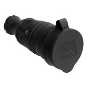 Розетка переносная каучук 16А 2Р+E IР44 ОМЕГА