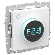 BRITE Термостат электронный с индикацией ТС10-1-БрАБ арктический белый IEK