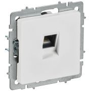 BRITE Розетка компьютерная RJ45 кат.5E РК10-БрАБ арктический белый IEK