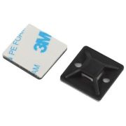 Площадка самоклеящаяся под хомуты 20х20 мм чёрная 10 штук NO-225-310