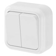 Беларусь Выключатель двухклавишный наружный