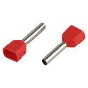 Наконечник-гильза с изолированным фланцем (упаковка 50 шт.) NO-225-100 (двойной) НШвИ(2) 1,0-10