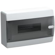 Корпус пластиковый навесной на 12 модулей ЩРН-П-12 IP41 UNION Compact черная прозрачная дверь