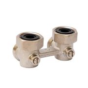 Узел нижнего подключения с шаровым затвором угловой 3/4'х3/4'