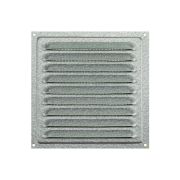 Решетка вентиляционная стальная 1515 , цвет цинк