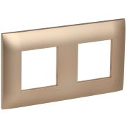 SKANDY Рамка 2-местная SK-F02Sa песочный IEK