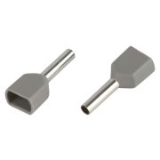 Наконечник-гильза с изолированным фланцем (упаковка 10 шт.) NO-225-11 (двойной) НШвИ(2) 0,75-8