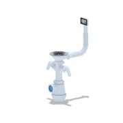 Сифон для мойки АНИ Грот 3 1/2'X40 с двумя отводами для стиральной и посудомоечной машины с переливом