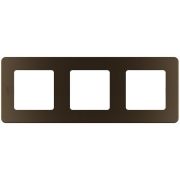 Рамка 3-местная бронза INSPIRIA
