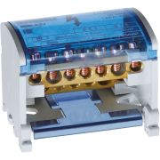 Шина нулевая на DIN-рейку в корпусе 2х7 групп