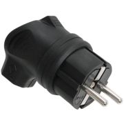 Вилка угловая каучук 16А 2Р+E IР44 ОМЕГА