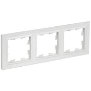 BRITE Рамка 3-местная РУ-3-БрАБ арктический белый IEK