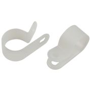 Скоба кабельная нейлоновая под винт 6 мм NO-225-263 белая 50 шт