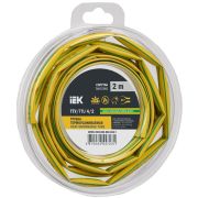Трубка термоусадочная ТТУ нг-LS 4/2 желто-зеленая (2м/упак) IEK