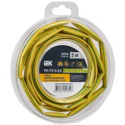 Трубка термоусадочная ТТУ нг-LS 5/2,5 желто-зеленая (2м/упак) IEK