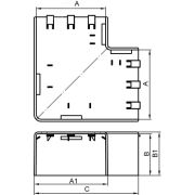 Угол плоский Г-образный 120x60 NPAN IN-Liner
