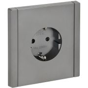 FORTE&PIANO Розетка 1-местная с заземлением без защитных шторок винтовое крепление 16А FP516 сталь IEK