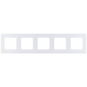 Рамка 5-местная жемчуг INSPIRIA