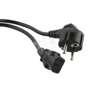 Кабель питания компьютера Shucko + C13 3x0.75 10A угловая вилка 1.0 м