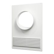 Площадка торцевая пластиковая с решеткой 180х250 фланец D150