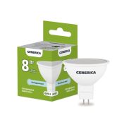 Лампа светодиодная MR16 софит 8Вт 230В 6500К GU5.3 GENERICA