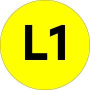 Наклейка L1 d=20мм PROxima