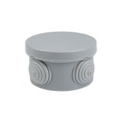 Коробка распаячная с крышкой КМР-040-038 наружная 65х40 АБС серая 4 входа IP54 PROxima