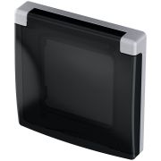 Рамка 1-местная IP44 алюминий INSPIRIA