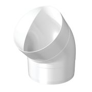 Колено круглое пластиковое 45° D160