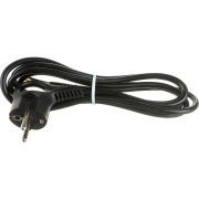 Шнур сетевой с вилкой UX-3x0,75-2m-B с заземлением 2м ПВС 3x0,75мм2 черный