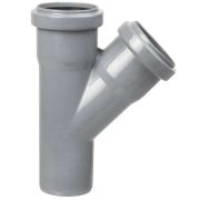 Тройник 50 45 град, канализационный