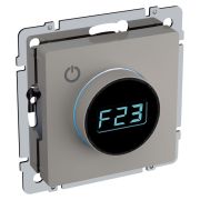 BRITE Термостат электронный с индикацией ТС10-1-БрКр бежевый IEK