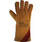 Краги спилковые пятипалые на флисовой подкладке, с усиленной накладкой на ладони и  кевларовой нитью, ArmProtect SK110, р.11