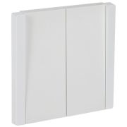 FORTE&PIANO Выключатель 2-клавишный 10А FP205 белый IEK