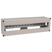 Панель электрораспределительная 3U с DIN-рейкой серая