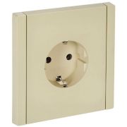 FORTE&PIANO Розетка 1-местная с заземлением без защитных шторок безвинтовое крепление 16А FP414 ваниль IEK