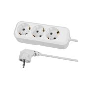 Удлинитель 3 гнезда.3 метра.с/з.16 А. 3680 Вт. белый. НАРОДНЫЙ