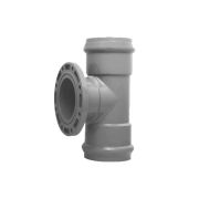 Тройник с НПВХ фланцем SDR26 110x100 мм. 90       градусов