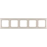 Рамка 5-местная слоновая кость VALENA