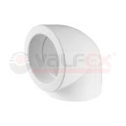 Угольник 40 мм 90 град., полипропиленовый PPR, белый