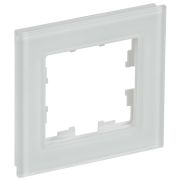 BRITE Рамка 1 пост РУ-1-2-Бр стекло белый матовый IEK