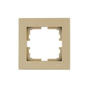 Рамка 1-м VESNA горизонт. без вставки зол. LEZARD 742-3600-146